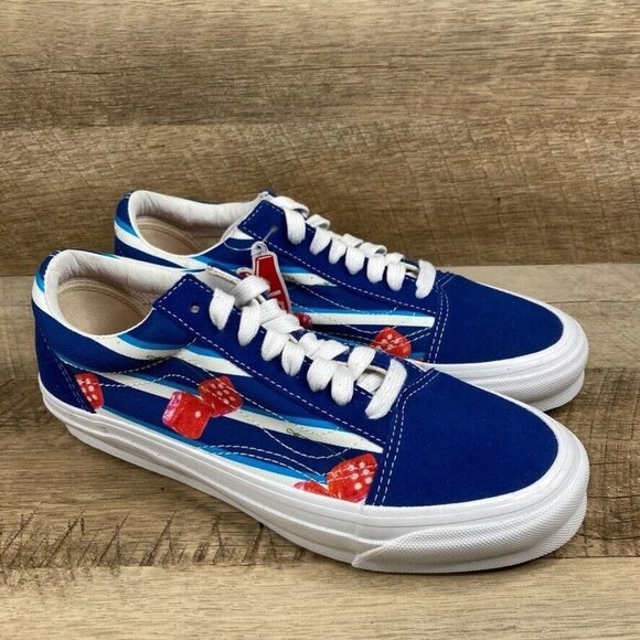 VANS OG Old Skool LX Vault Snake Eyes True Blue Sneakers Mens 7.5 Womens 9 NEW